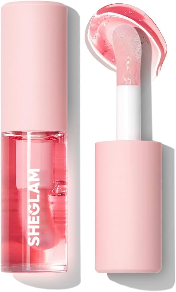 Pink Jelly Lip Gloss with Soft Applicator – Hydrating High-Shine Lip Gloss