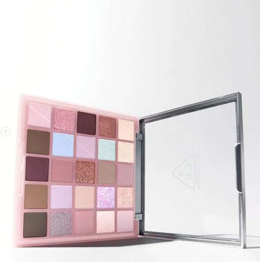 Pink Eyeshadow Palette – 25-Color Eyeshadow Palette with Matte & Shimmer Shades
