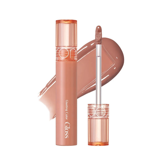 Nude Brown Glossy Lip Color – High Shine Liquid Lip Gloss